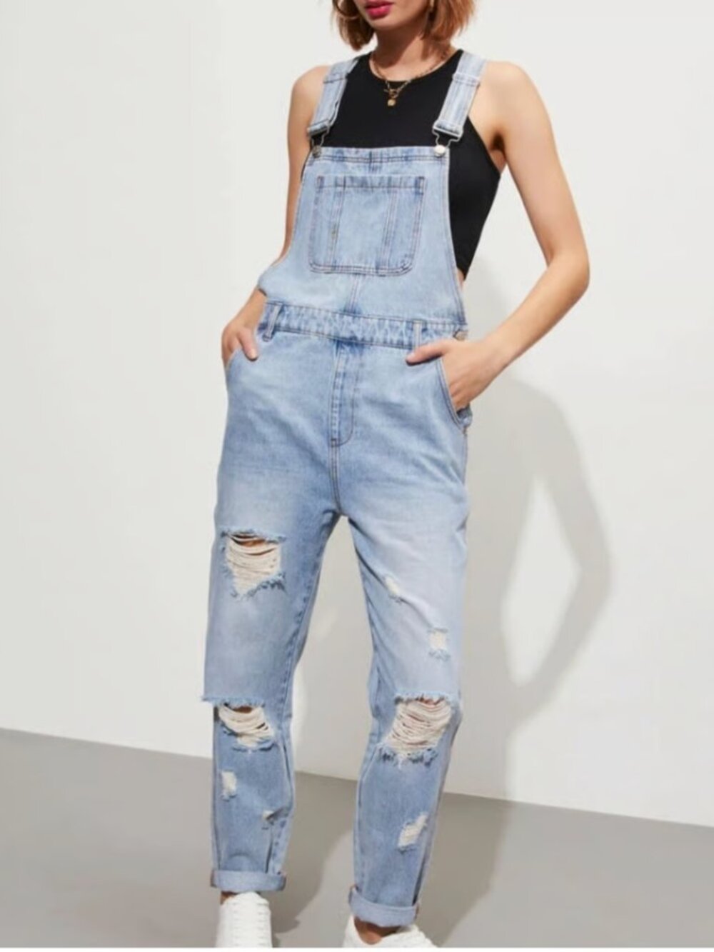 NWT denim overalls Vici brand TNR jeans small